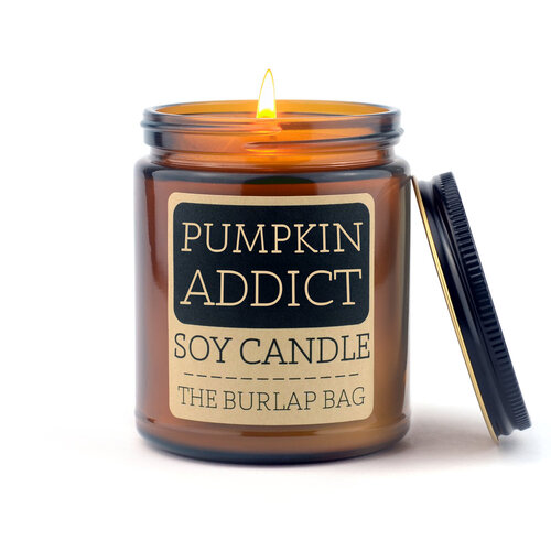 The Burlap Bag Pumpkin Addict Candle