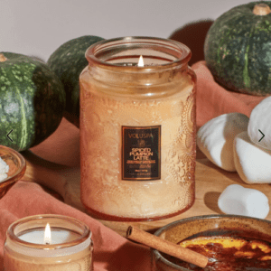 VOLUSPA Spiced Pumpkin Latte Glass Candle