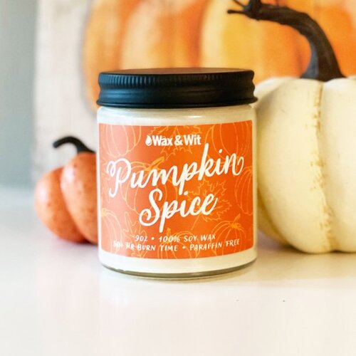 Wax & Wit Inc Pumpkin Spice Scented Candle