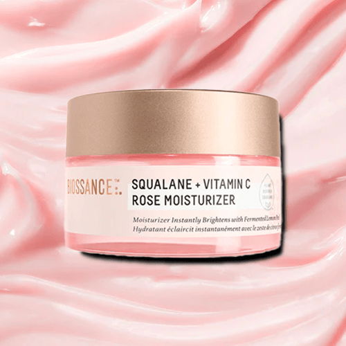 Biossance Squalane Vitamin C Rose Brightening Moisturizer