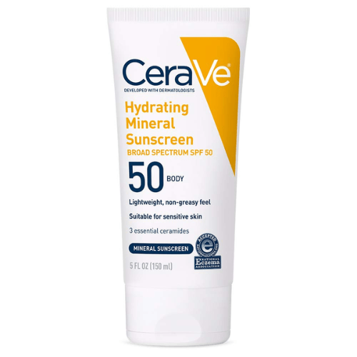 CeraVe 100% Mineral Sunscreen SPF 50 de-influencing