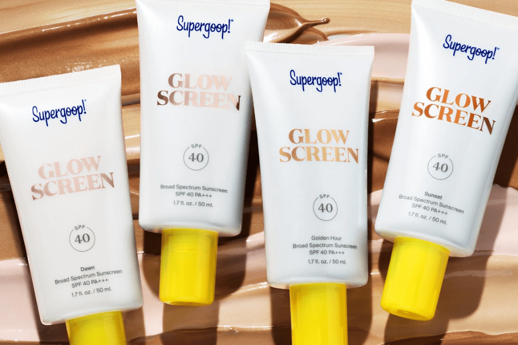 Supergoop! Glowscreen Sunscreen SPF 40 PA+++ with Hyaluronic Acid + Niacinamide skincare makeup hybrid