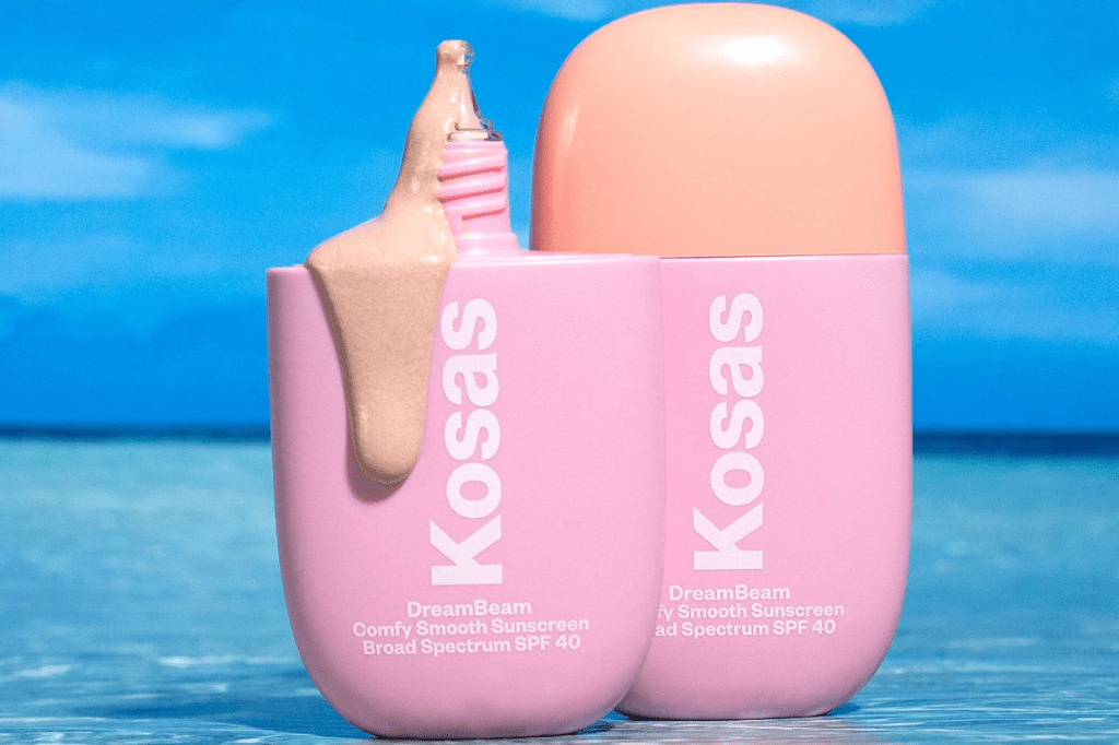 Kosas DreamBeam Silicone-Free Mineral Sunscreen SPF 40 with Ceramides and Peptides New April Drops 2023