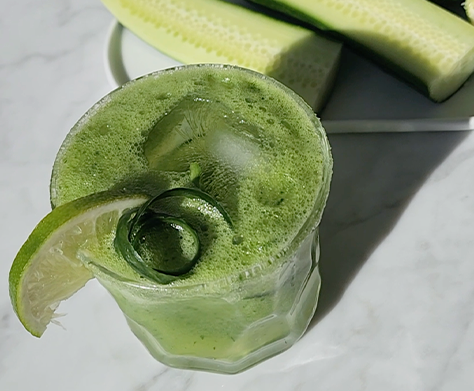 Cool-Cumber Refresher | 5 Beauty Juice Recipes for Glowing Skin