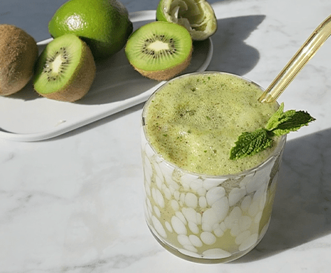 Kiwi Kraze Mocktail Drink | 5 Beauty Juice Recipes for Glowing Skin